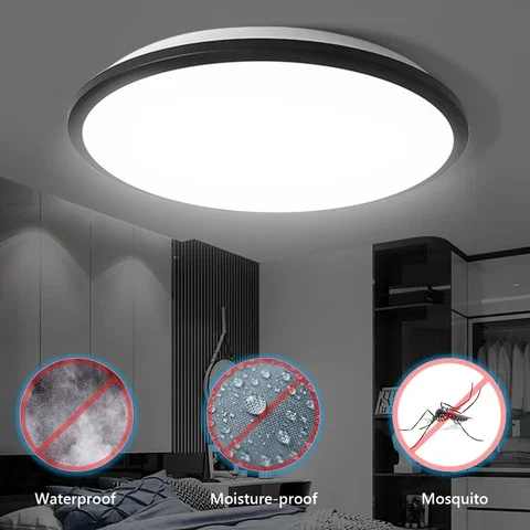 

12W 18W 24W 36W Round LED Waterproof Ceiling Lamp Moisture Proof Bathroom Outdoor Garden Yard Modern Wall Light