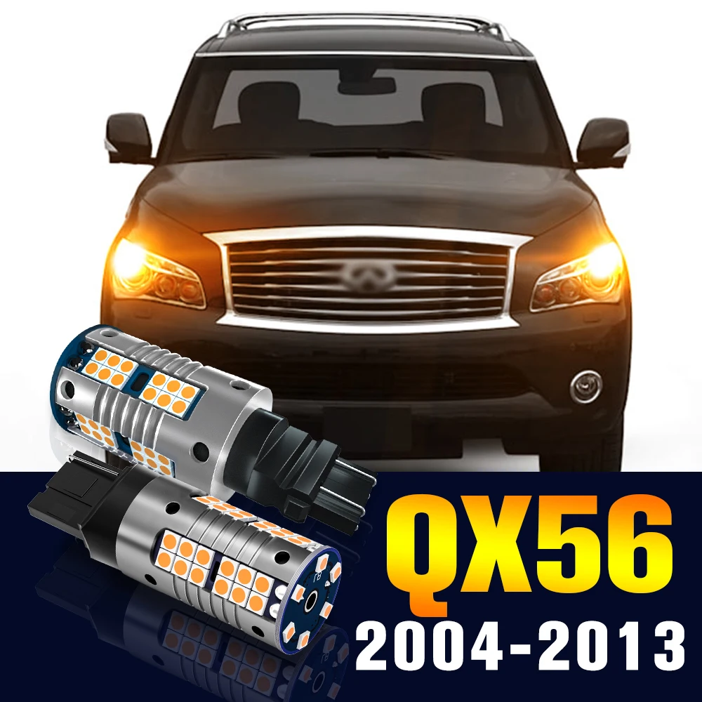 2pcs Led Turn Signal Light Bulb Turning Lamp For Infiniti Qx56 2004