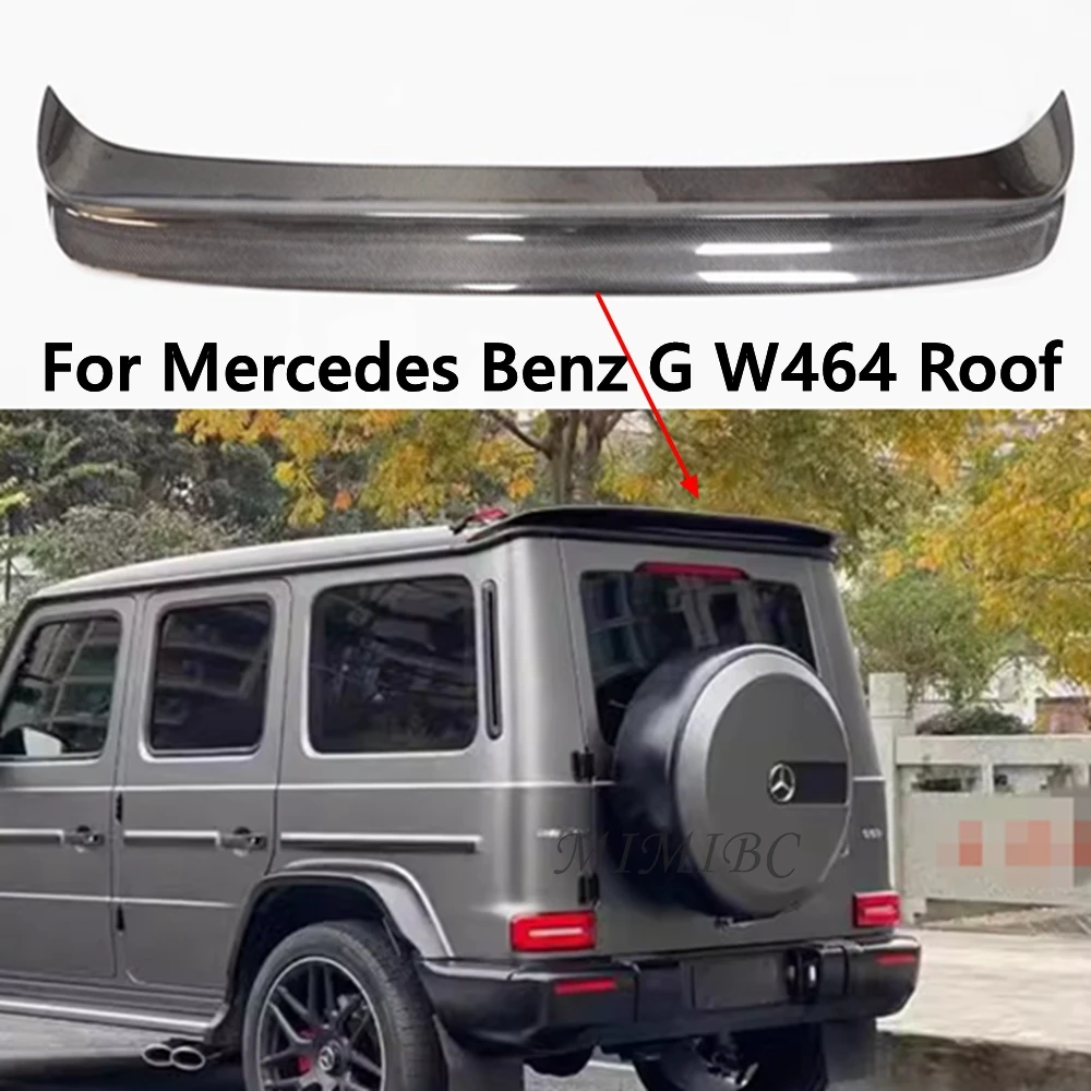 

Автостайлинг для Mercedes Benz G W464 G350 G500 G550 G53 G63 18-23, новый стиль, настоящее углеродное волокно, спойлер на крышу, заднее крыло