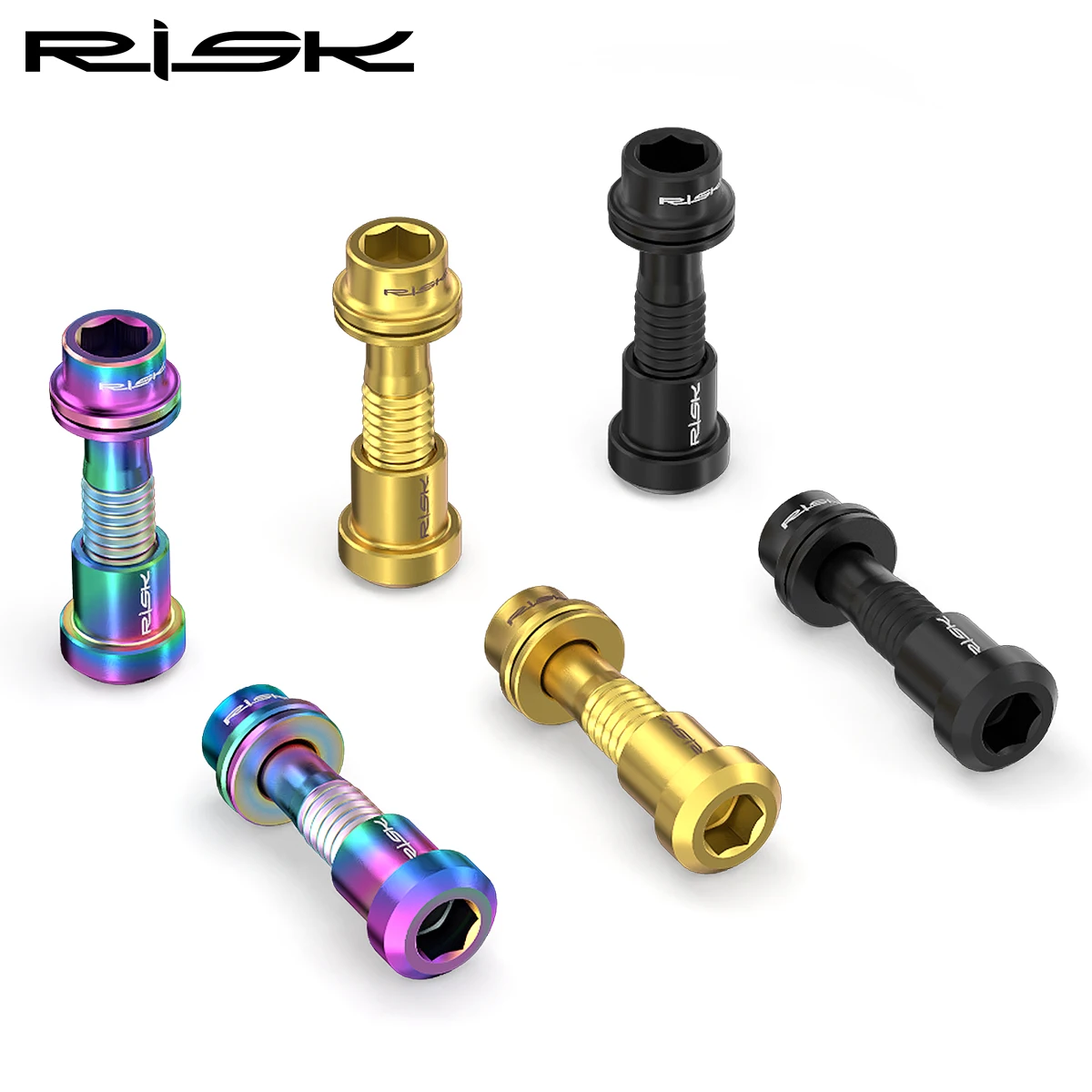 Carbon Fiber Stem Screws Nut Kit, Titanium Alloy Bolt Nuts, MTB