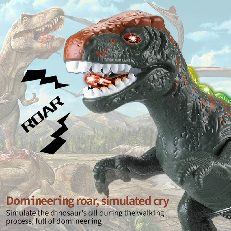 2.4G RC Dinosaur world RC Velociraptor Toy Electric Walking dragon Toys For Children Christmas Gifts  toys for children 5