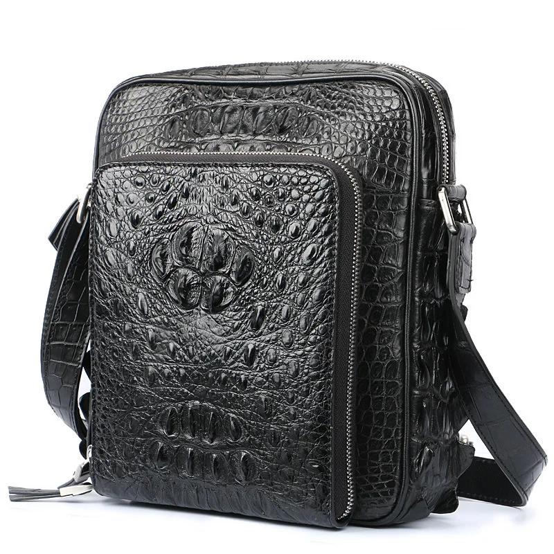 Genuine Leather New Men's Fashion Crossbody Bags Business Office Single Shoulder Messenger Bag High Grade Luxury Small Briefcase