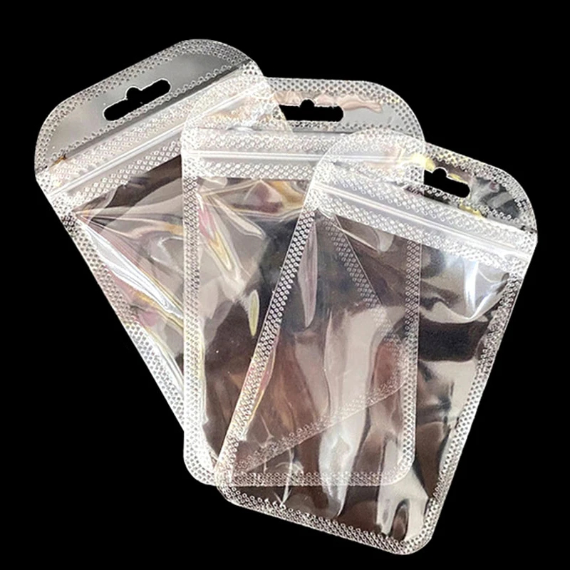 Transparent Zip Lock PVC Bags Jewelry Bag Pouches Anti-oxidation Bag  Earring Bracelet Necklace Jewelry Storage Organizer Box 10X