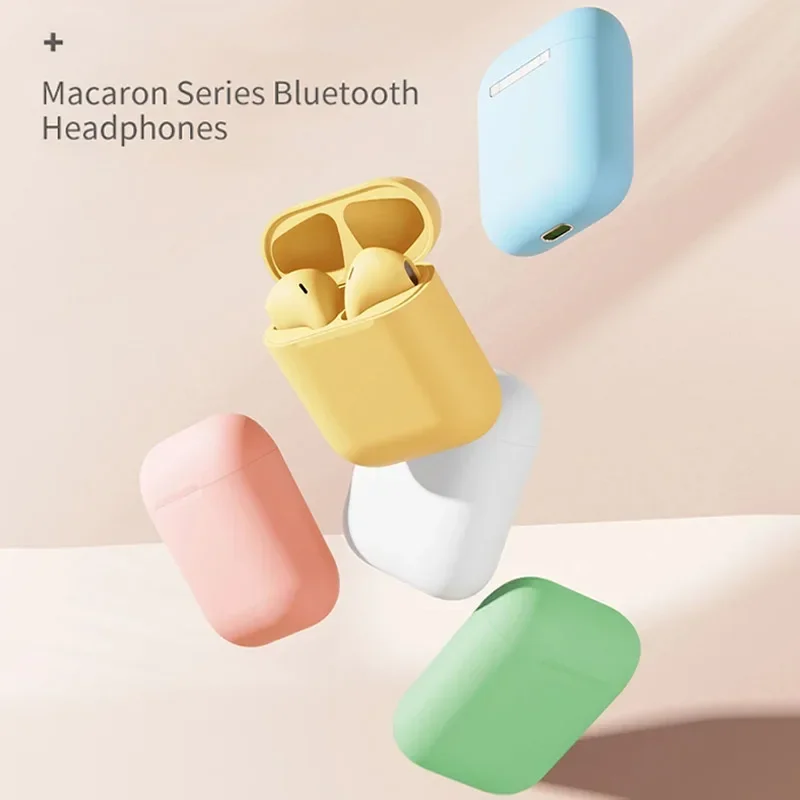 Bluetooth Earphones New i12 TWS Wireless Bluetooth Headset with Mic In-Ear Stereo Earbuds Fone Bluetooth Earphones Sports Gaming Headphones