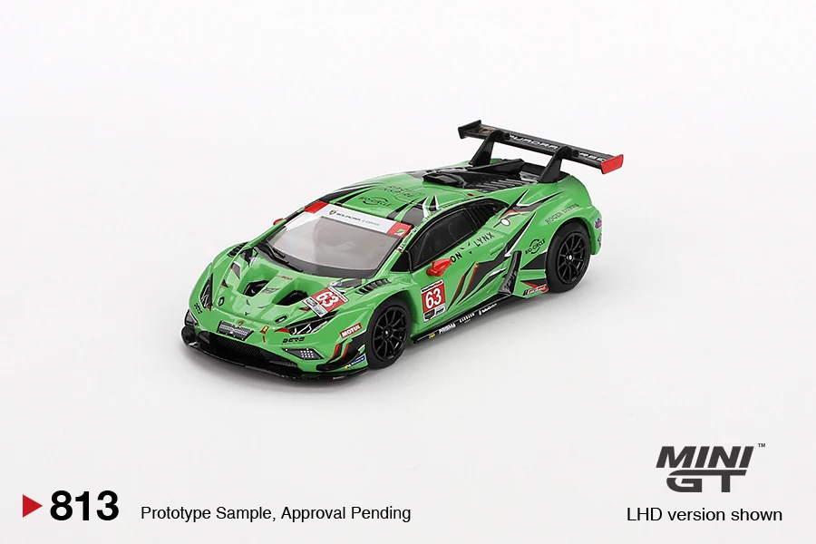 MINIGT TSM 1:64 813 Huracán GT3 EVO2 #63 Iron Lynx Diecast Model