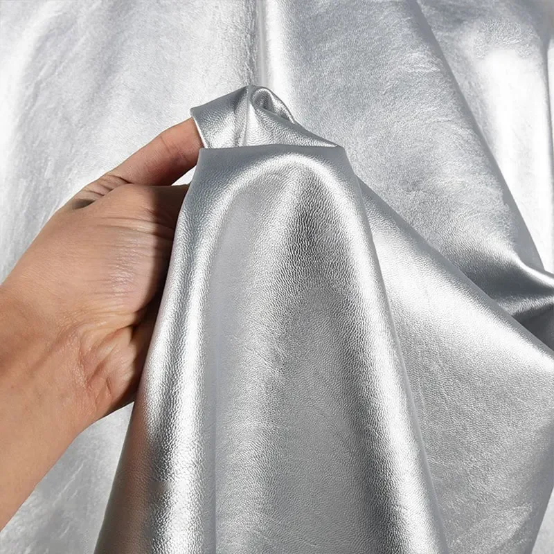 PU Soft Artificial Leather Fabric Matte Faux Leather for Sewing Motorcycle Jacket Clothes Sewing Material DIY Clothing/Bag