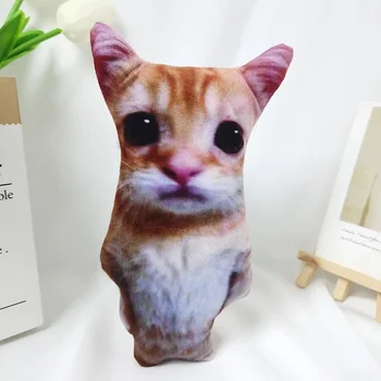 21 centimetri Carino El Gato Gatto Giocattoli di Peluche Wowwow Gatto Bambole Peluche Simulazione Animali di Peluche Regalo di Festa di Compleanno Per Bambini Giocattolo Da Collezione