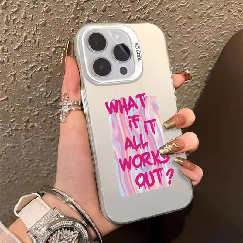 Colorful Maximalist More Amor Por Favor Design TPU Basic Phone Case Cover