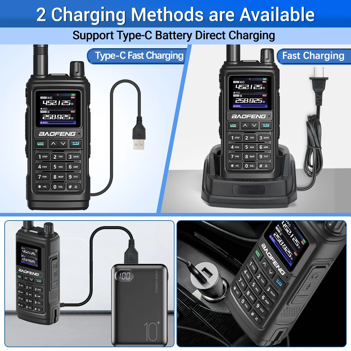 Baofeng UV 17 Pro GPS Walkie Talkie Air Full Band Long Range Wireless Copy Frequency Two Way Radio Type-C UV K5 Plus Ham Radio 6