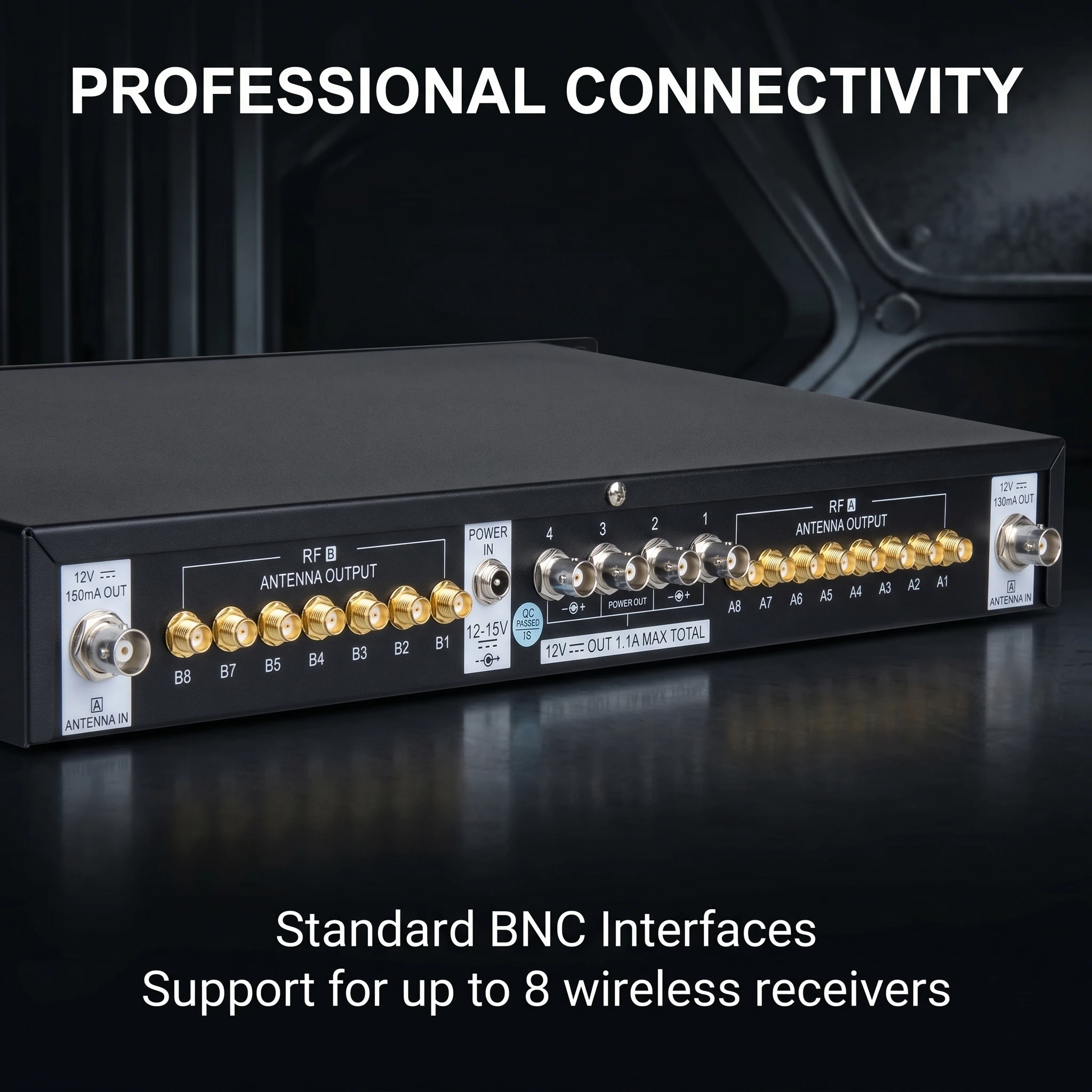폴킷슨 AT-16pro 450-970MHz 안테나 분배 시스템 무선 마이크 앰프 분배기 초안정 제로 레이턴시 스테이지용