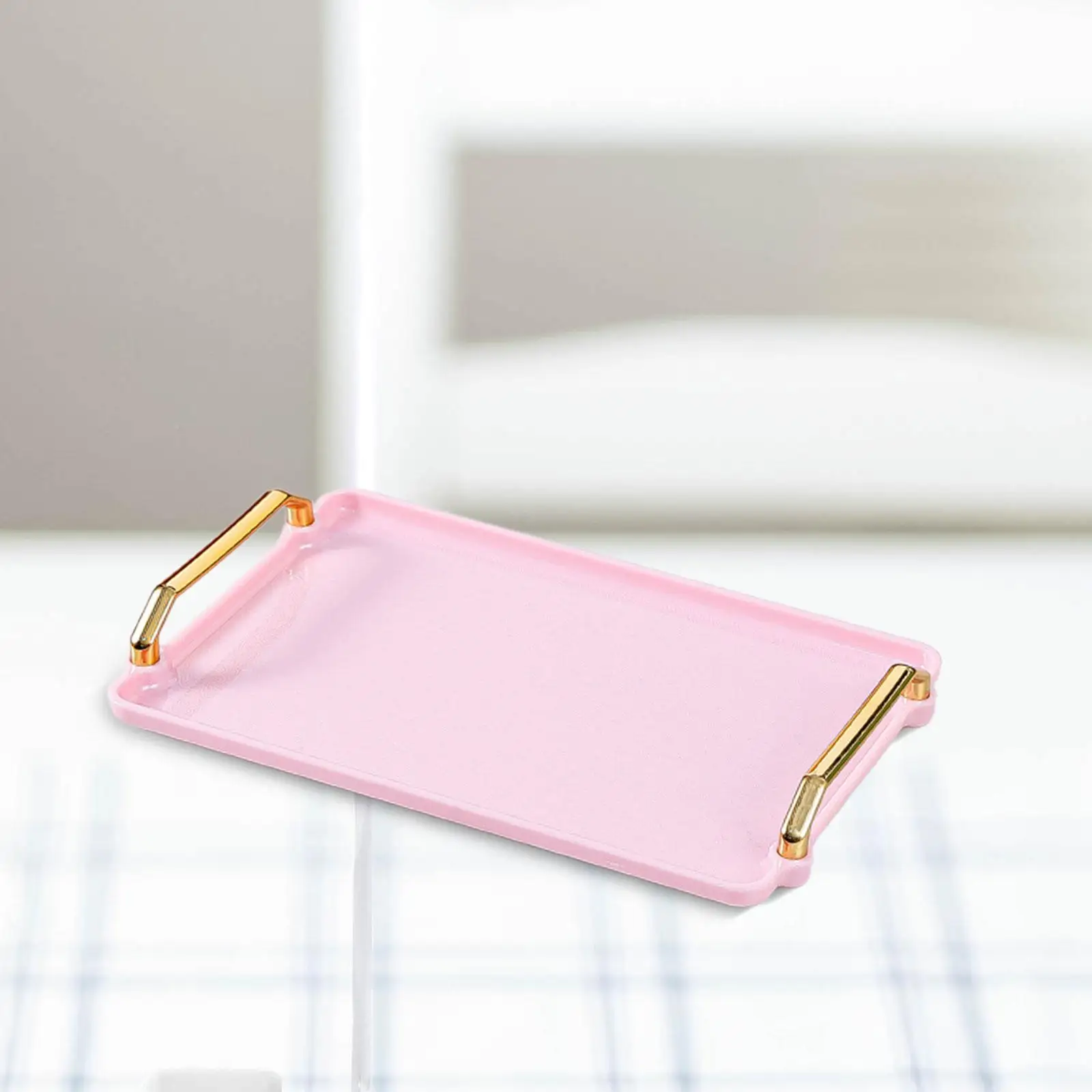 Rectangle Serving Tray Luxury Multipurpose Rectangular Art Tray Platter for Snacks Meals Breakfast Coffee Table Bathroom Vanity 3