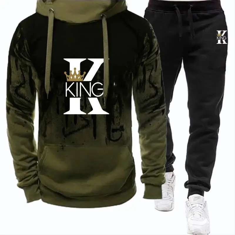 2024-Autumn-Winter-Spring-Men-s-Sports-Set-King-Printed-Casual-Clothing ...