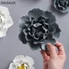 Handmade ceramic flowers wall decor Creative living room 3D pendant Wall decor with TV background Home decoration accessories 1