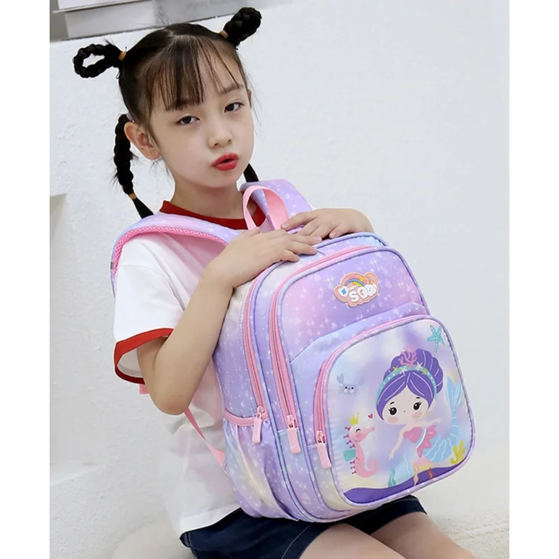 Primary Girl Princess Sweet Unicorn Rainbow Small Backpacks New Children Students Grade 1-3 Cartoon Schoolbags Drop Shipping Hot