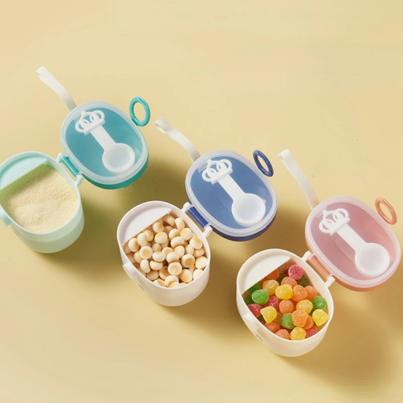 Portable Baby Food Storage Box Cartoon Infant Milk Powder Box Essential Cereal Toddler Snack Container Baby Food Accessories