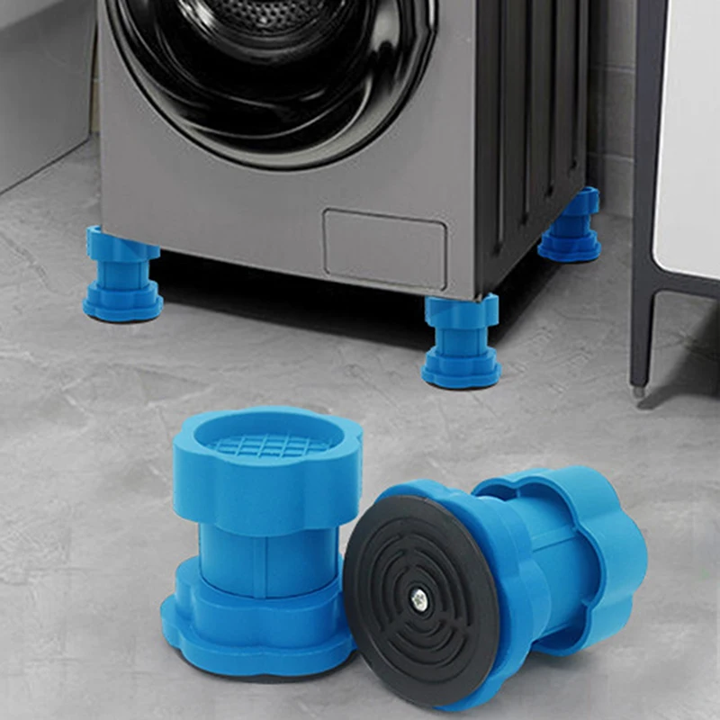 (Fable)1Pc Adjustable Height Washing Machine Foot Pads Anti Vibration Refrigerator Base Fixed Non-Slip Pad Support Dampers Stand