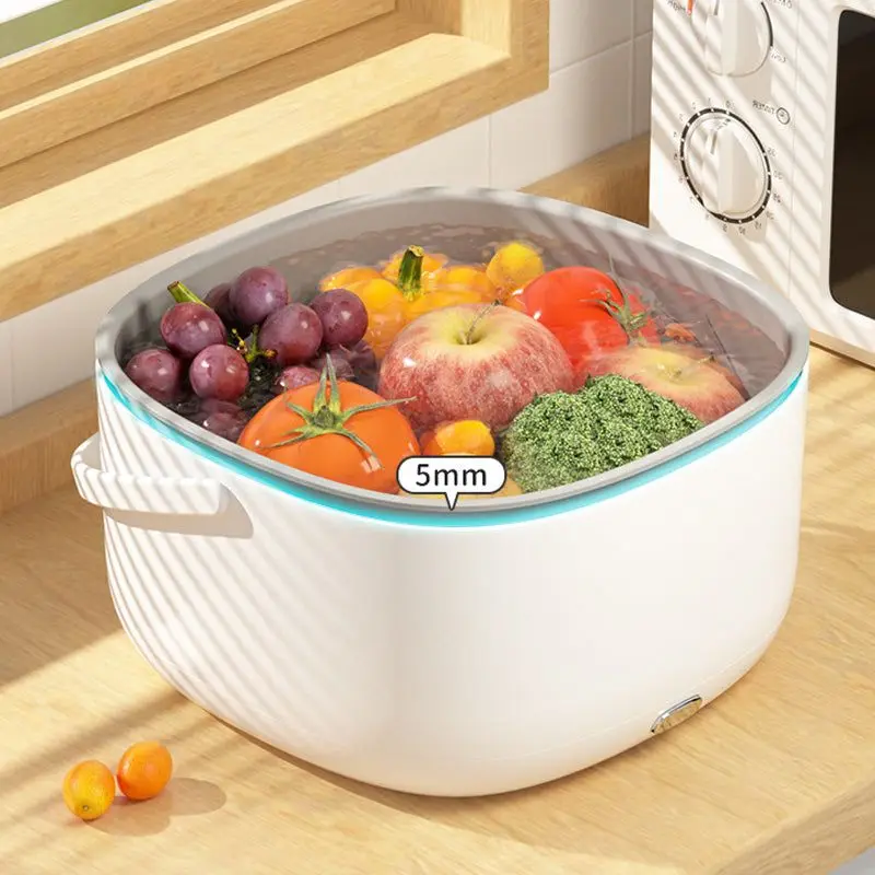 Salad Spinner Double Layer Fruit Washer Spinner with Double Outlet Drain  Holes Food Grade Fruit Washer Quick Fruit Spinner - AliExpress