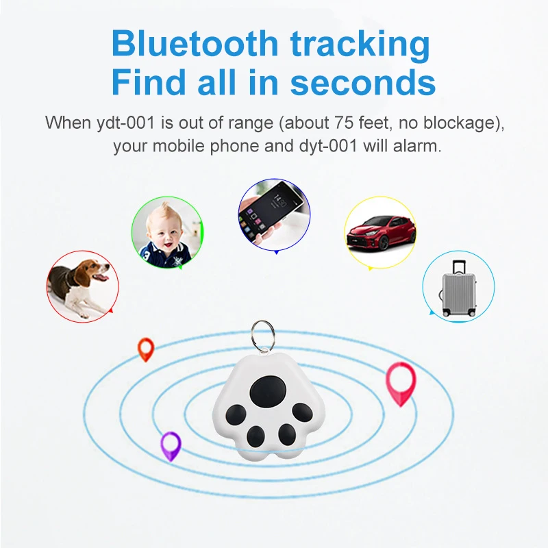 Smart Gps Tracker smart tracker animal tracking collar Antiloss Device Locator Pet Cat Dog Collar Key Chain Tracker Two-way Search Locator Anti Loss Device