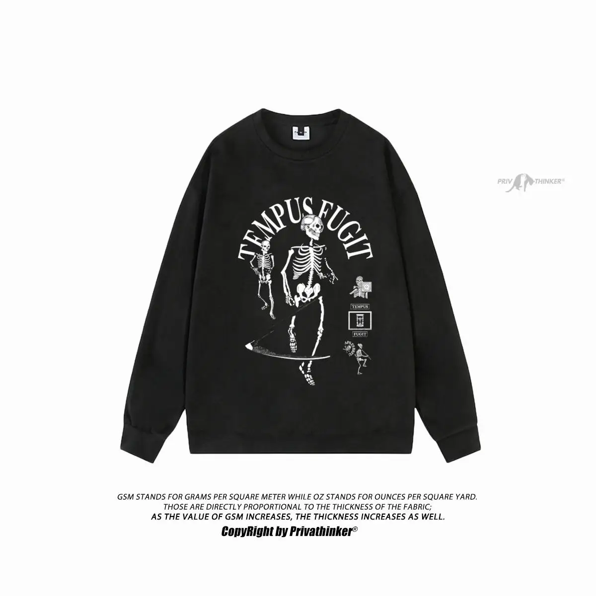 

Дизайнерские мужские повседневные свободные топы с рисунком скелета человека, американские Замшевые мужские пуловеры в стиле ретро, уличная одежда унисекс, топы