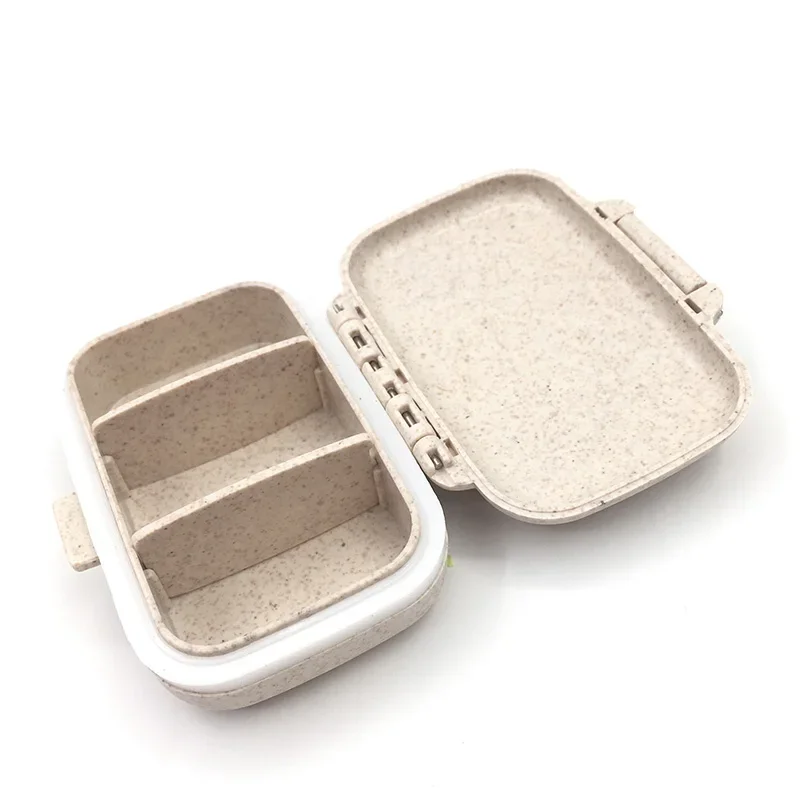 1-6Pcs Mini Tragbare Pillen Organizer Fall PillBox Tablet Lagerung Container Wöchentliche Medizin Pille Box Pille Fall medikament Abgabe – Detail 2