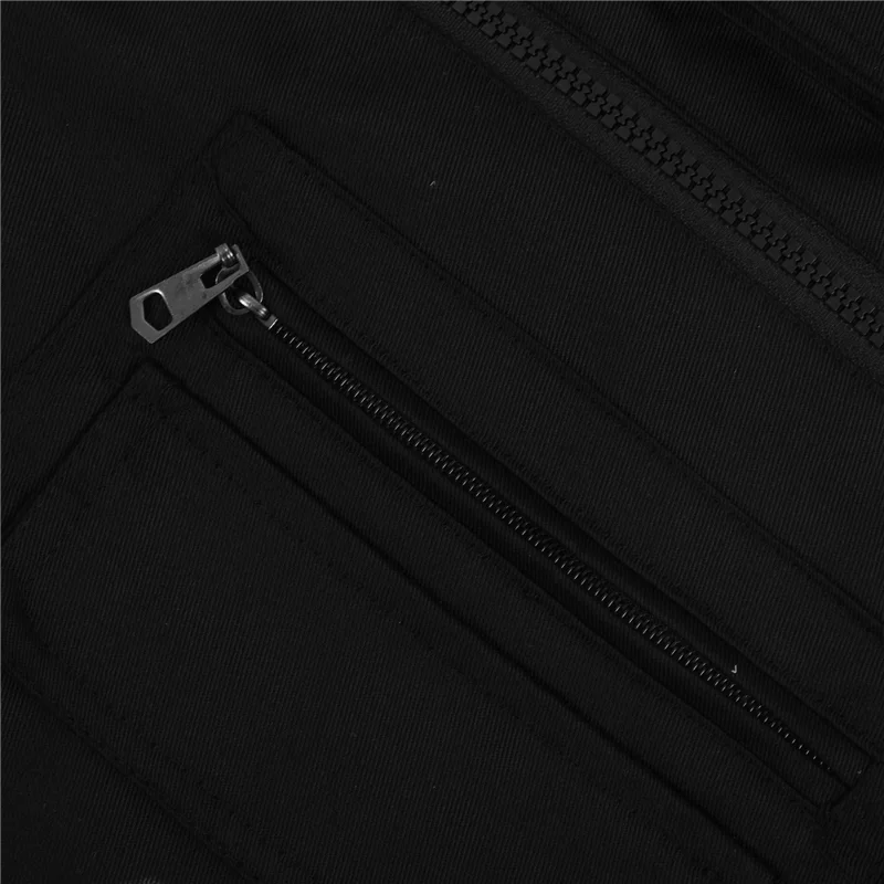 A79E-4X 남성용 낚시 조끼(다중 포켓 지퍼 포함) 사진 촬영/사냥/여행 야외 스포츠용 - 블랙, XL