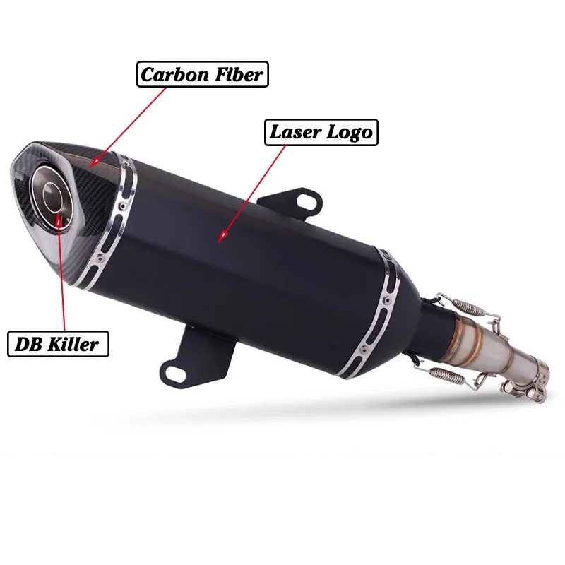 Per Honda FORZA350 NSS350 sistema completo scarico Moto modificato fuga Moto Bike silenziatore DB Killer silenziatore tubo di collegamento anteriore - - Racext 20