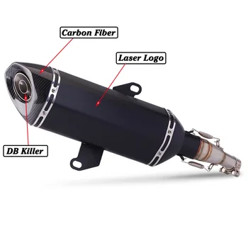 Per Honda FORZA350 NSS350 sistema completo scarico Moto modificato fuga Moto Bike silenziatore DB Killer silenziatore tubo di collegamento anteriore - - Racext 6