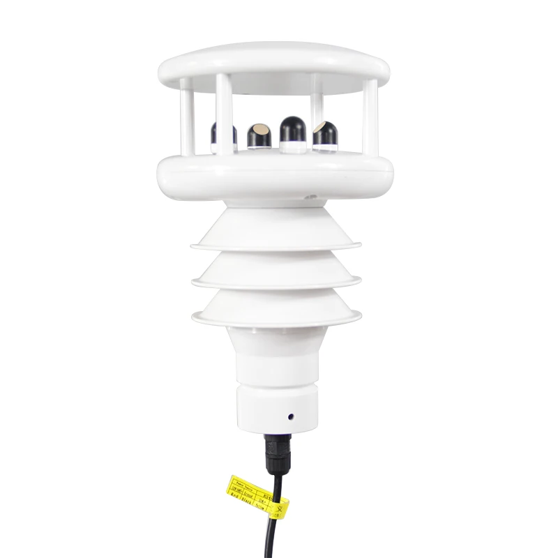 RK900-10 풍력 온도 습도 비 태양 복사 센서가 장착된 고성능 미니 초음파 기상 관측소