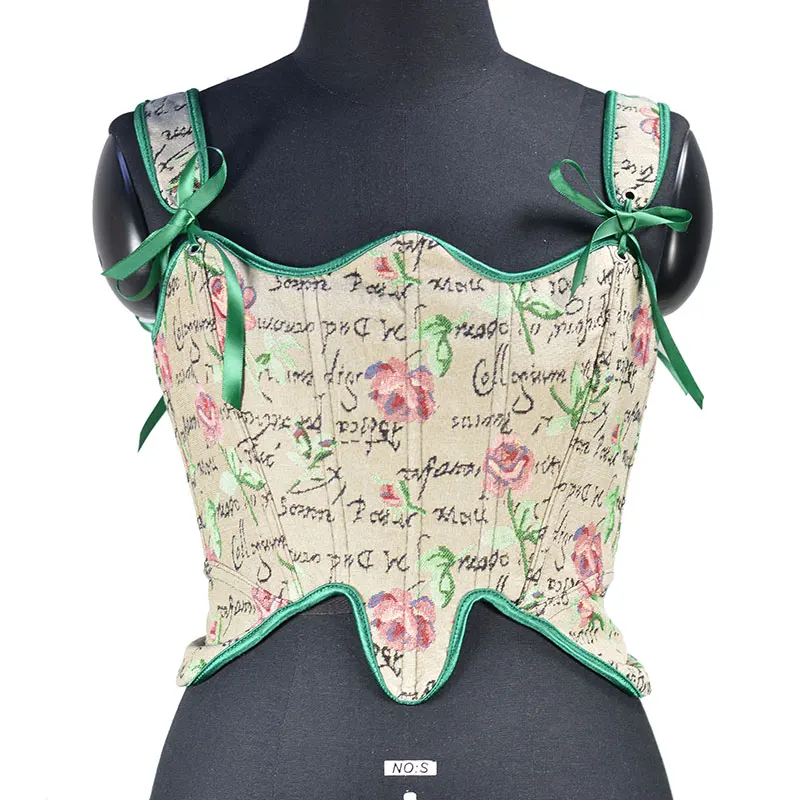 

Women's Corset Sexy Back Lace-up Bustier Crop Top Fashional Lady Sleeveless Strap Camisole Party Holiday Wear Slimming Corselet