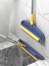  2 In 1 Broom Cleaner Long Handle Cleaning Brush Removable Wiper Floor Tile Corner Gap Cleaner Household Cleaning Tools 