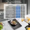 Portable Induction Cooktop 1800W Induction Stove Burner With Ultra Thin Body, With 8 Temperature & Power Levels 3