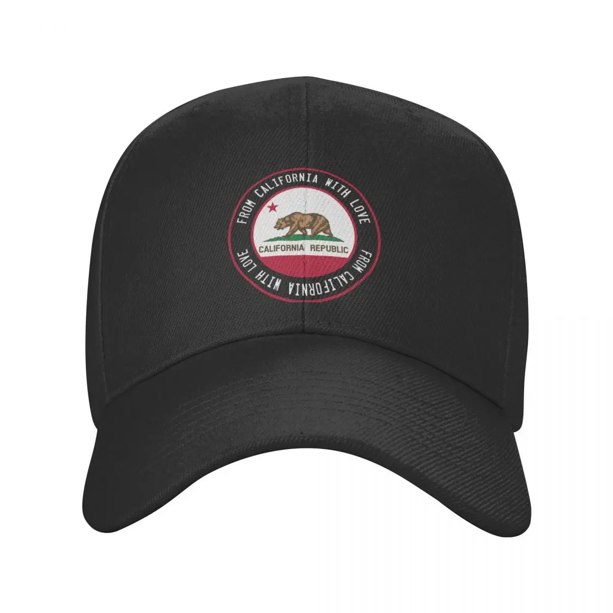 

Fashion Unisex California Republic Flag Bear Baseball Cap Adult Adjustable Dad Hat Women Men Hip Hop Snapback Caps Summer Hats