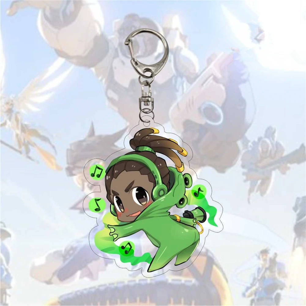 Game OW Reaper Lúcio JunkRat Keychain Accessories Cosplay