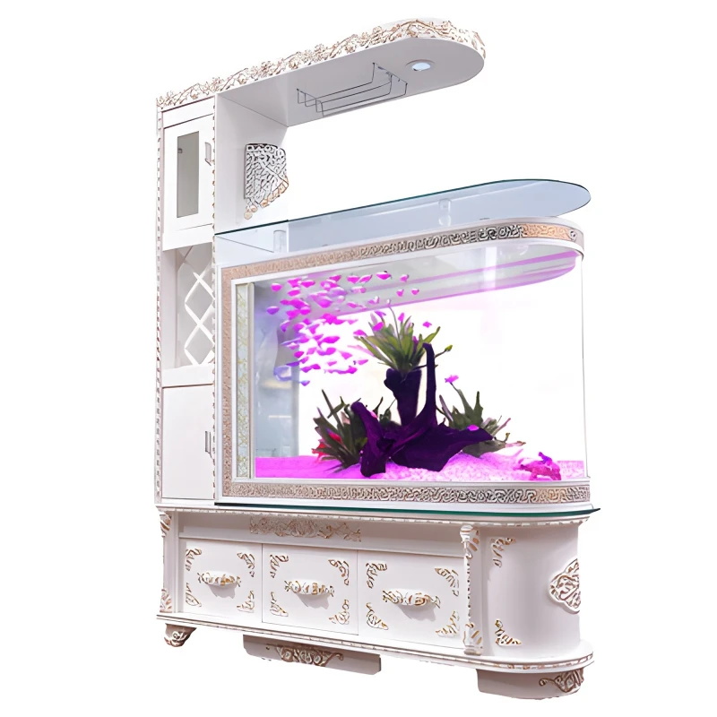 

Acrylic wine cabinet fish tank aquarium ecological European-style porch cabinet glass bar screen