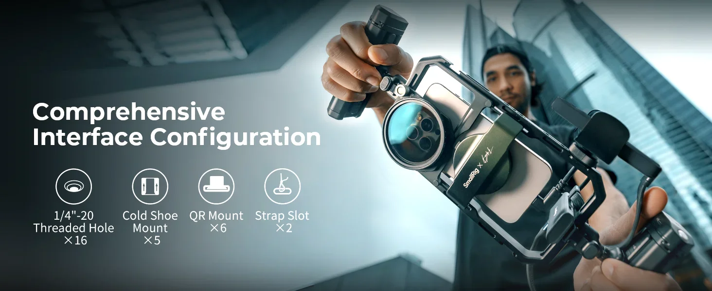 SmallRig x Brandon Li All-in-One Mobile Video Kit for Univeral Phone With Wirele
