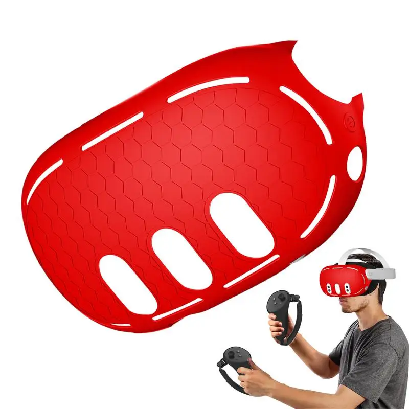 

Silicone VR Protective Face Cover VR Silicone Goggles Cover ProtectiveVR Glasses VR Accessories Protective Shielding Cushion