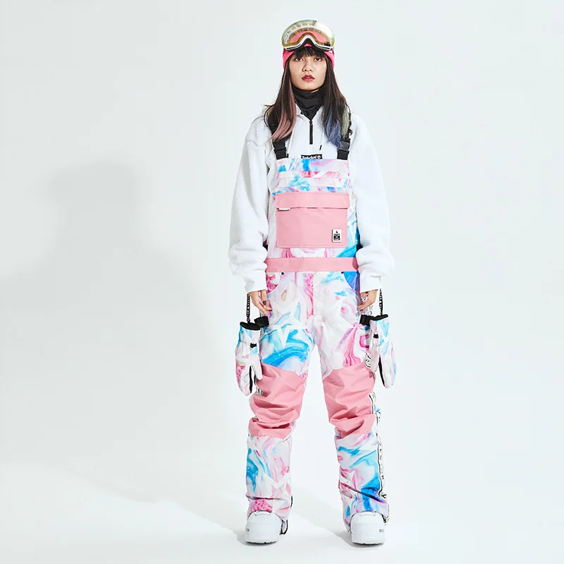 Ski Jacket VECTOR Men Women Ski Jacket Pants Bib Overalls Winter Warm Windproof Waterproof