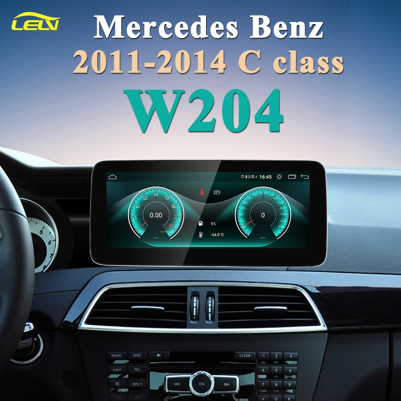 12.5" 8Core Android Auto Car Carplay For Mercedes Benz C class W204 GLC