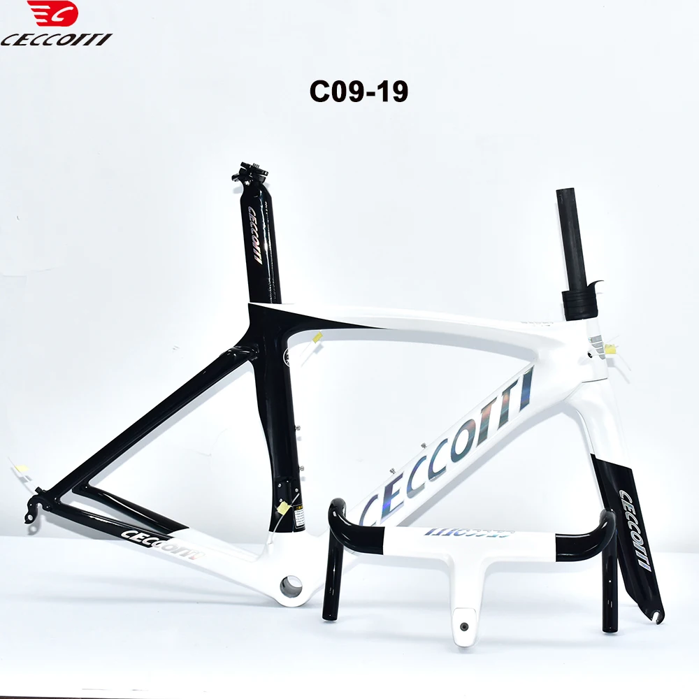 Ceccotti Carbon Road Frame V Brake Max 700*28C Road Bicycle Frameset Internal Cable 46-58cm Carbon Bike Frames
