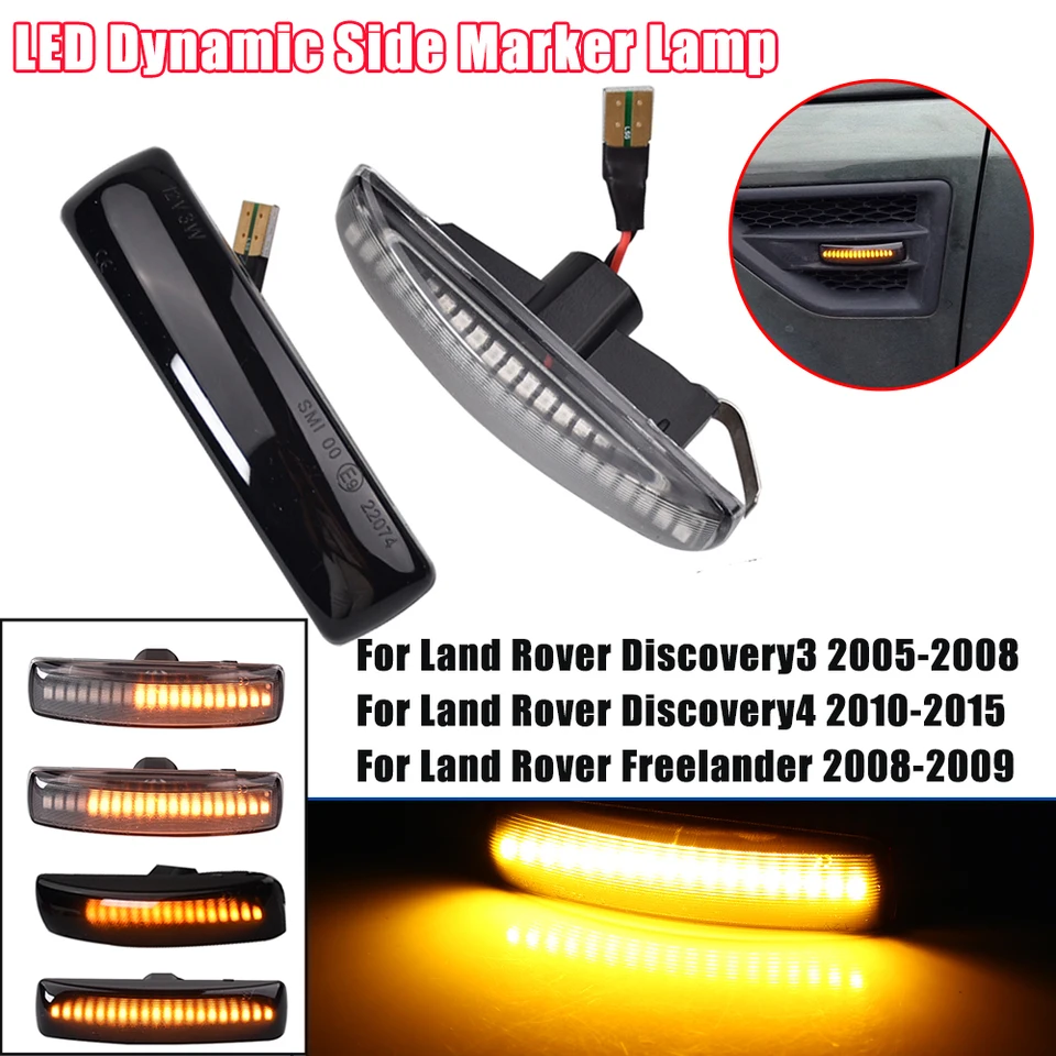 Luz Led De Señal De Giro Dinámica, Marcador Lateral, Intermitente