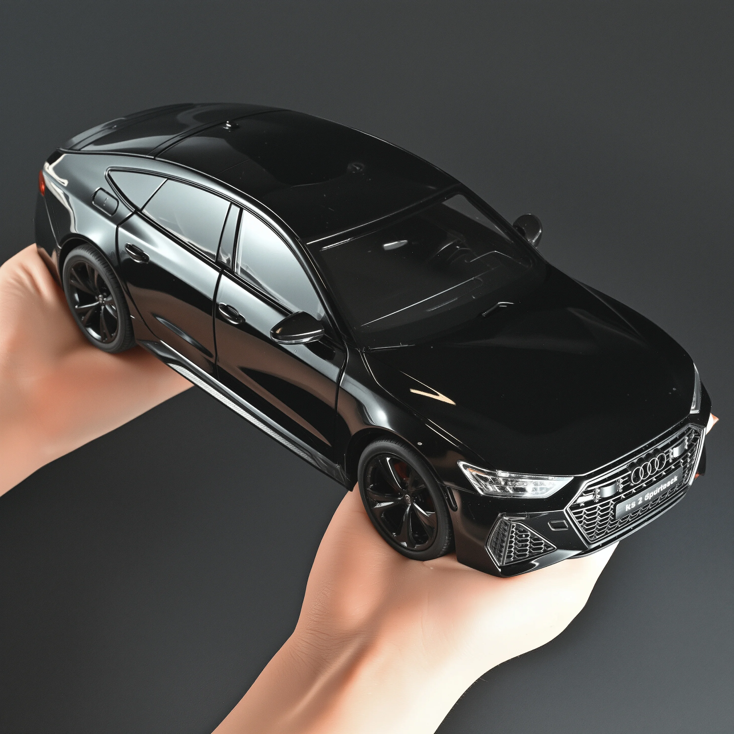 アウディ RS7 1/18 ブラック 1:18 AUDI RS7 Sportback Key Version Diecast Car Model Sound