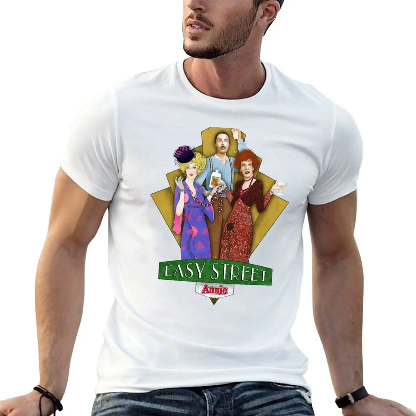 Annie - Easy Street T-Shirt Sublime Anime Clothes Abbigliamento Vintage Ad Asciugatura Rapida T-Shirt Da Uomo