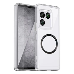 Luxury Slim Transparent Shockproof Phone Case with Lens Protection - Xperia 10 VII (Clear Magnetic)