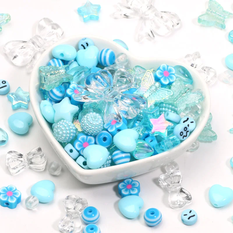 thumbnail image 1 of Cuentas acrílicas de estilo 45 de 20 g con forma de oso, corazón, lazo, flor, sueltas, para hacer pulseras, cadenas de teléfono hechas a mano, accesorios para hacer joyas, 1 of 5