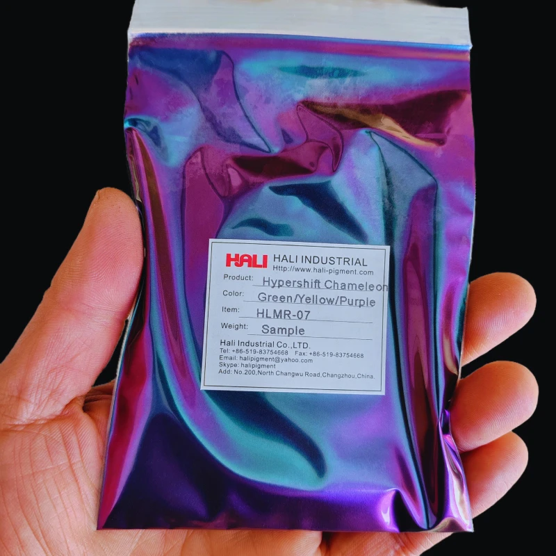 10um 1G/Jar 슈퍼 카멜레온 크롬 안료 파우더 컬러 시프트 효과 안료 HLMR-03