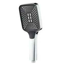 Luxury Adjustable 3-Mode High-Pressure Rainfall Showerhead with Water-Saving Technology (Silver)