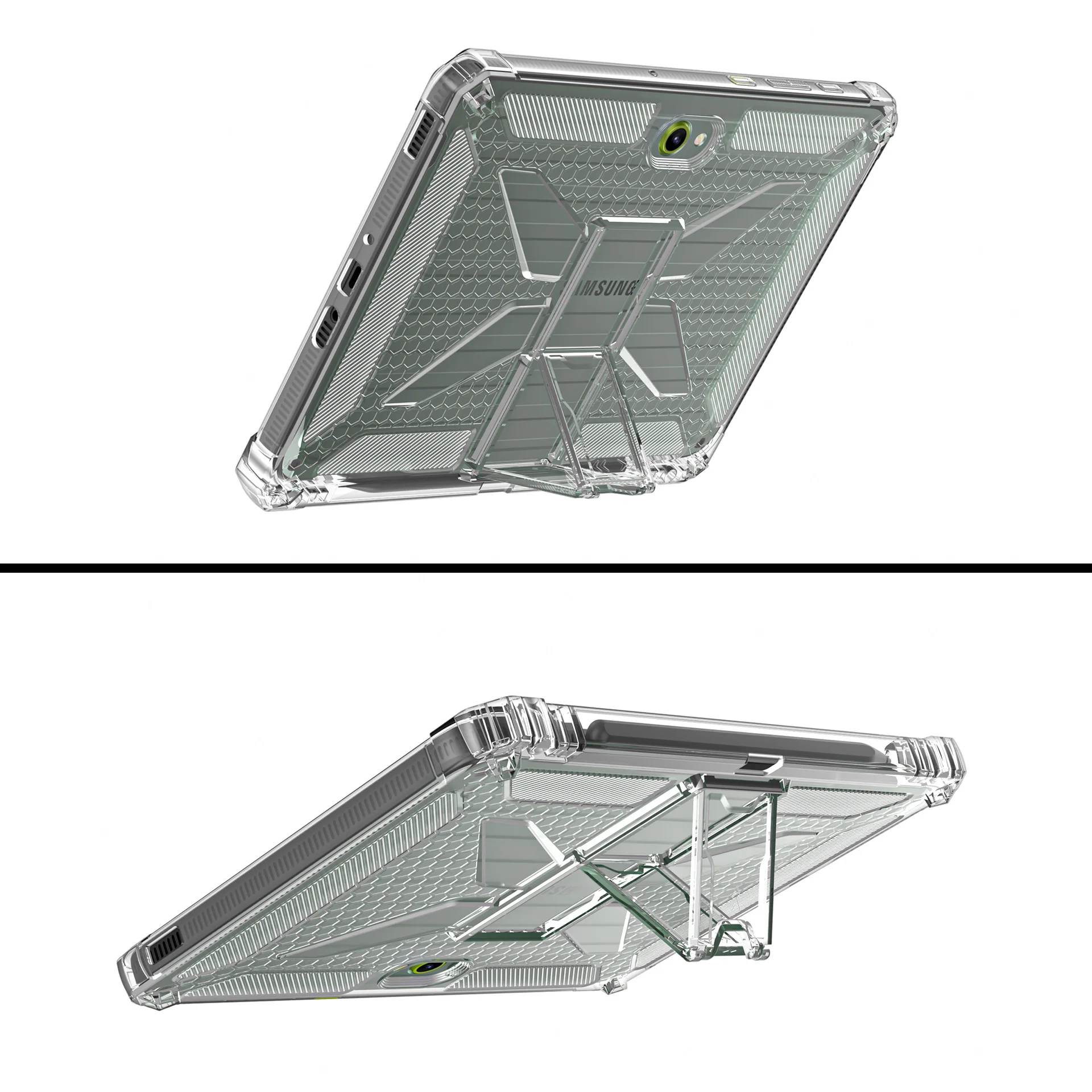 Clear  Tablet Soft Cover with Pencil Holder, 10.1