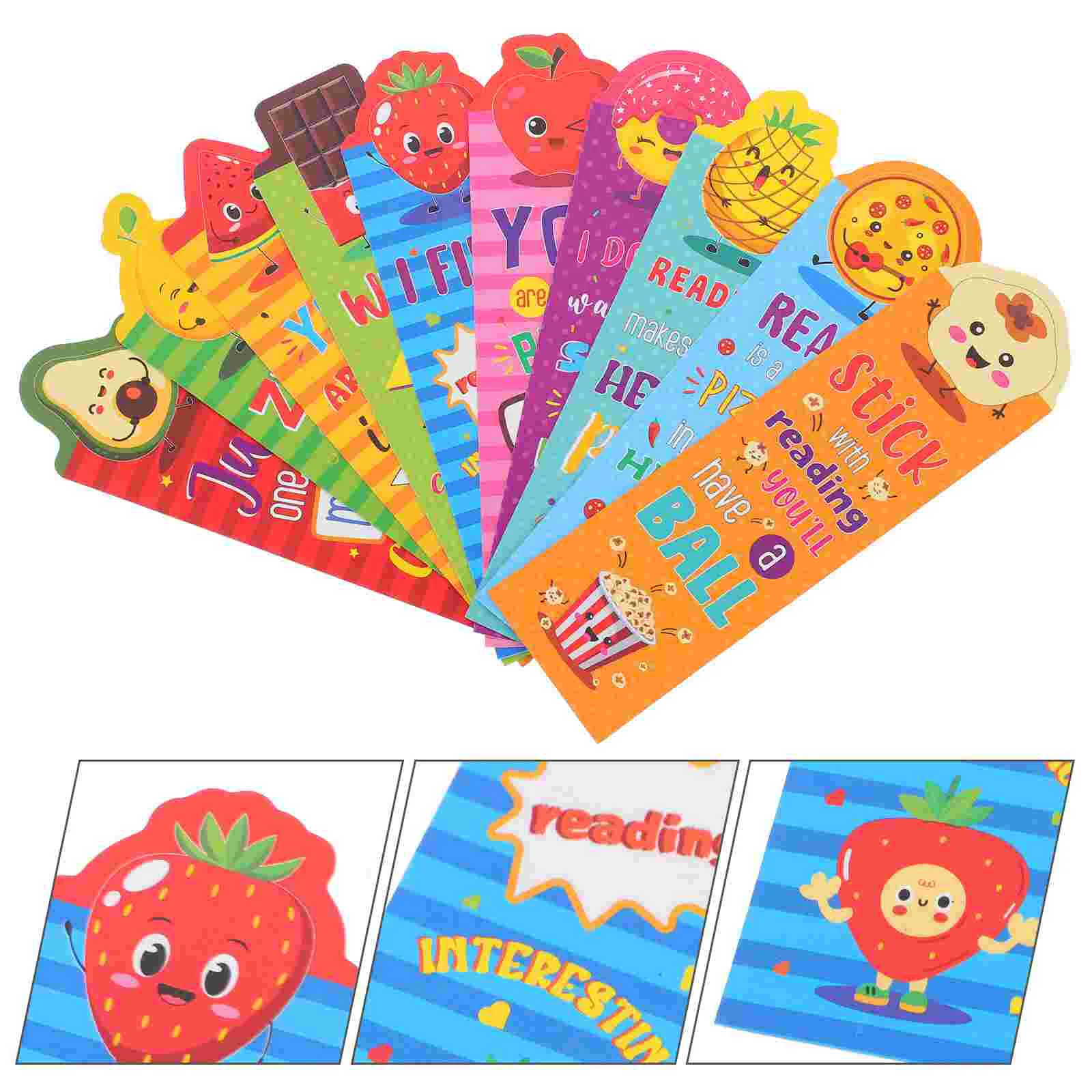 

30 Pcs Children's Bookmark Markers for Reading Kids Marks 8-12 Happy Birthday Classroom Gifts Adorable Bookmarks Cartoon