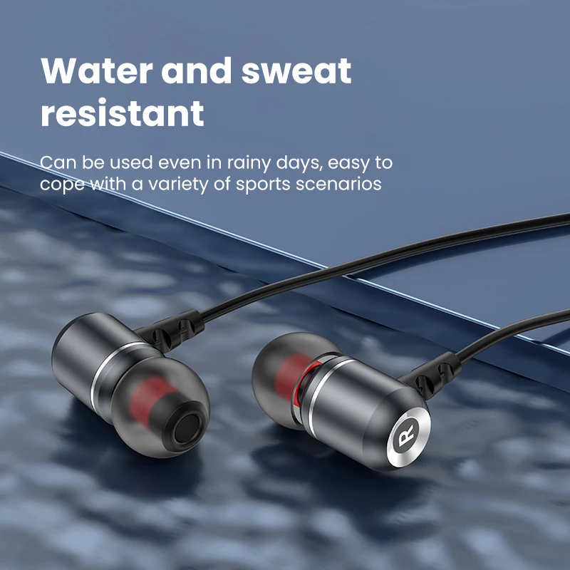 Type-C In-Ear 3.5mm Wired Headphones Waterproof Gaming Headset Sports Music Earbud Handfree Earphones With Mic For Mobile Phone