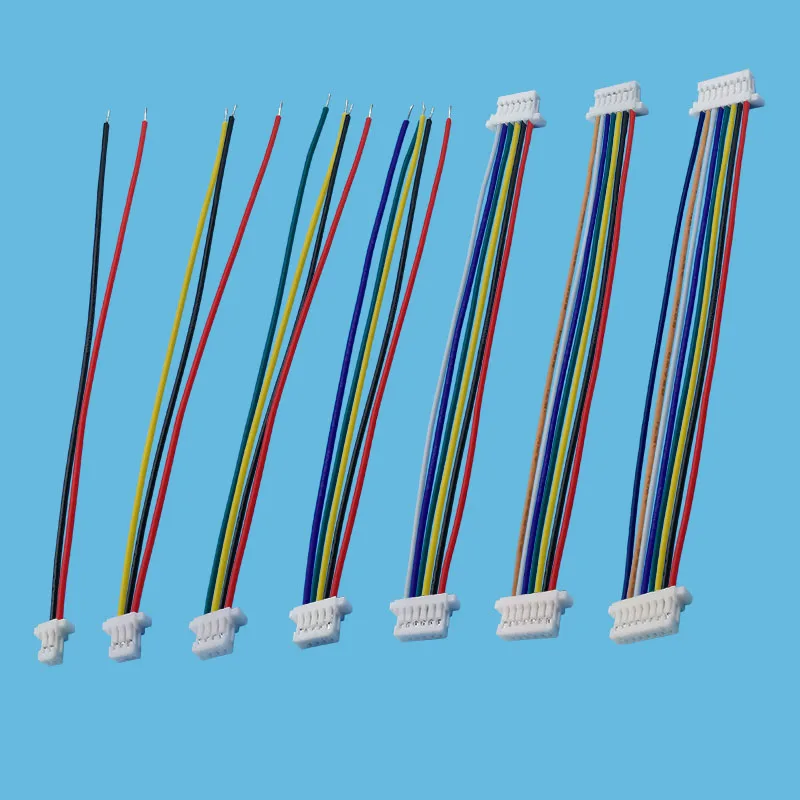 10 Stück JST SH 1,0 mm Rastermaß 2/3/4/5/6/7/8-polige Kabelverbinder, Buchse/Buchse auf Buchse, elektronische Kabel, Länge 10 cm